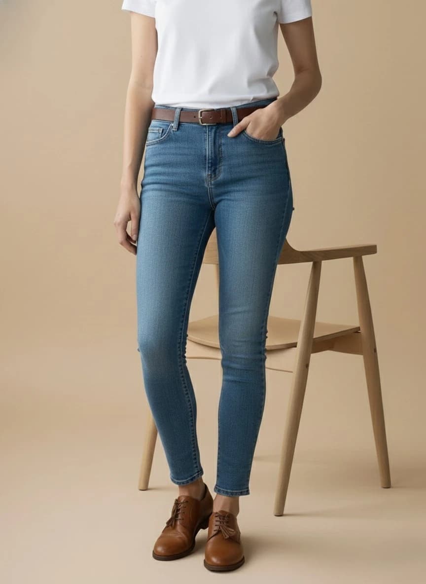 Front closeup shot - Lower body - Pant focused shot