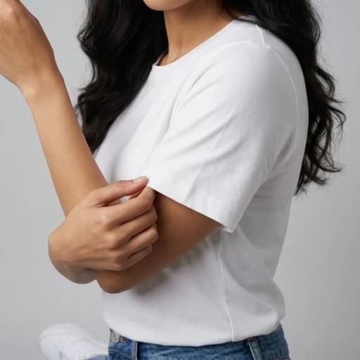 Side closeup shot - Upper body - Sleeve