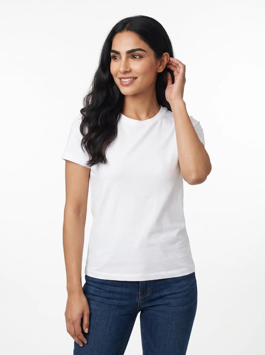 Front shot - Full - Hands behind ears