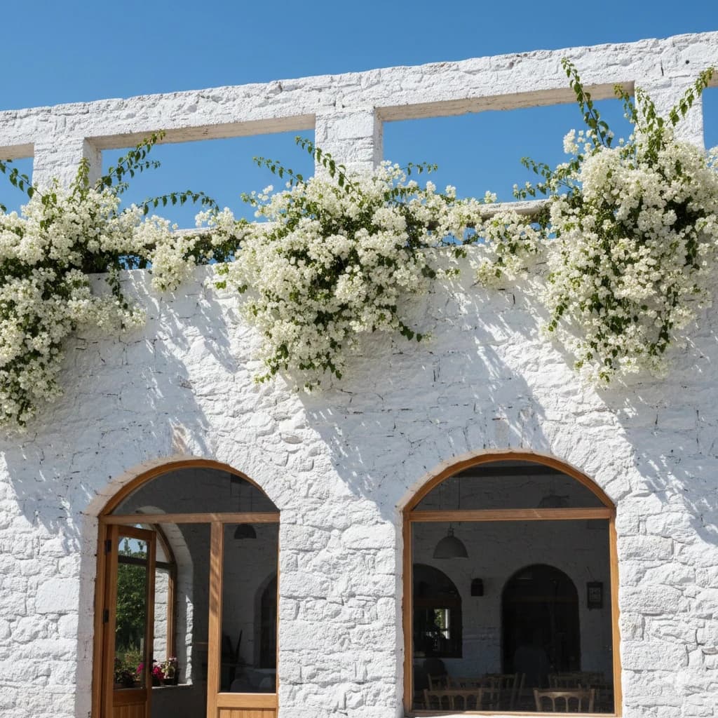 White masonry cafe