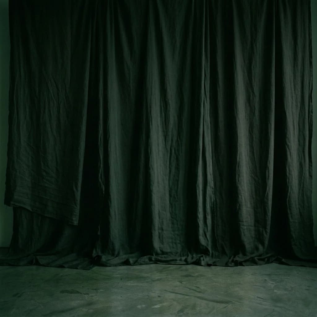 Dark black background with green tint