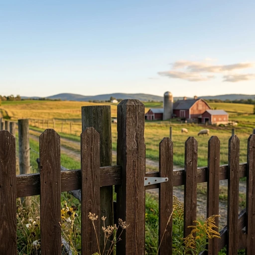Fence of farmland