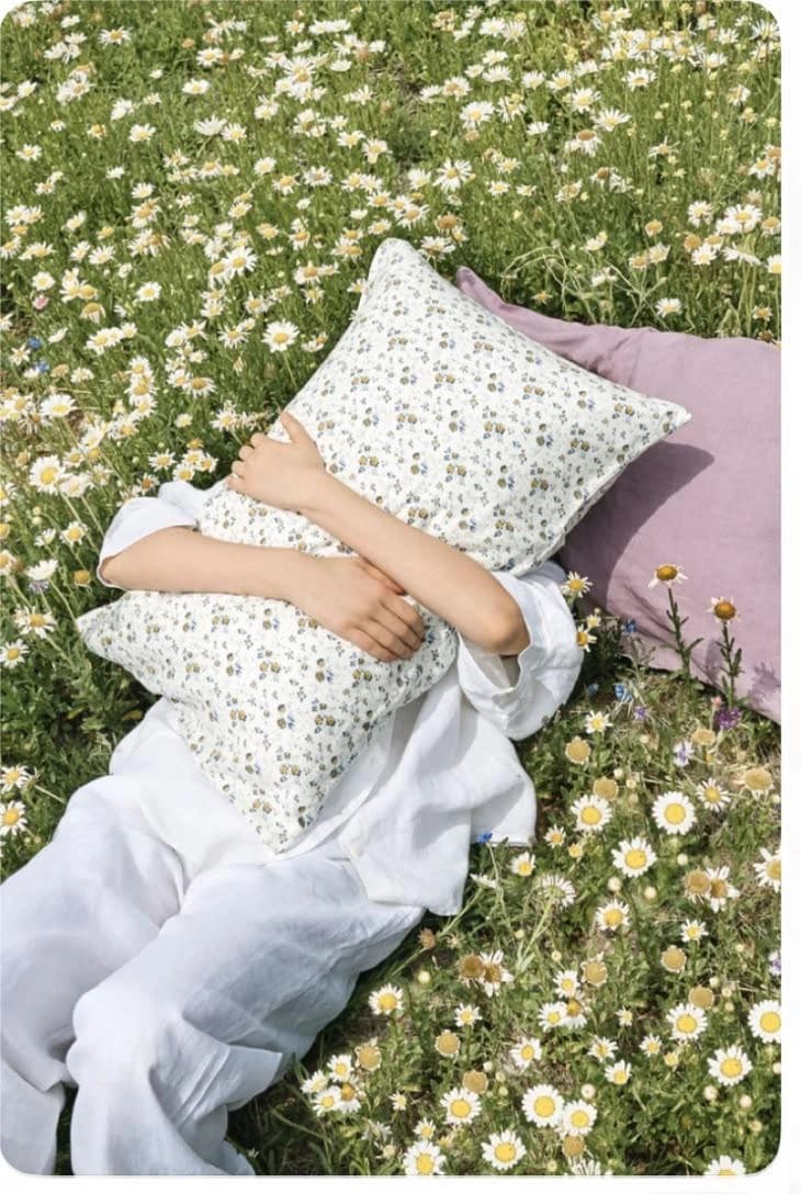 Pillowcase in summer outdoor