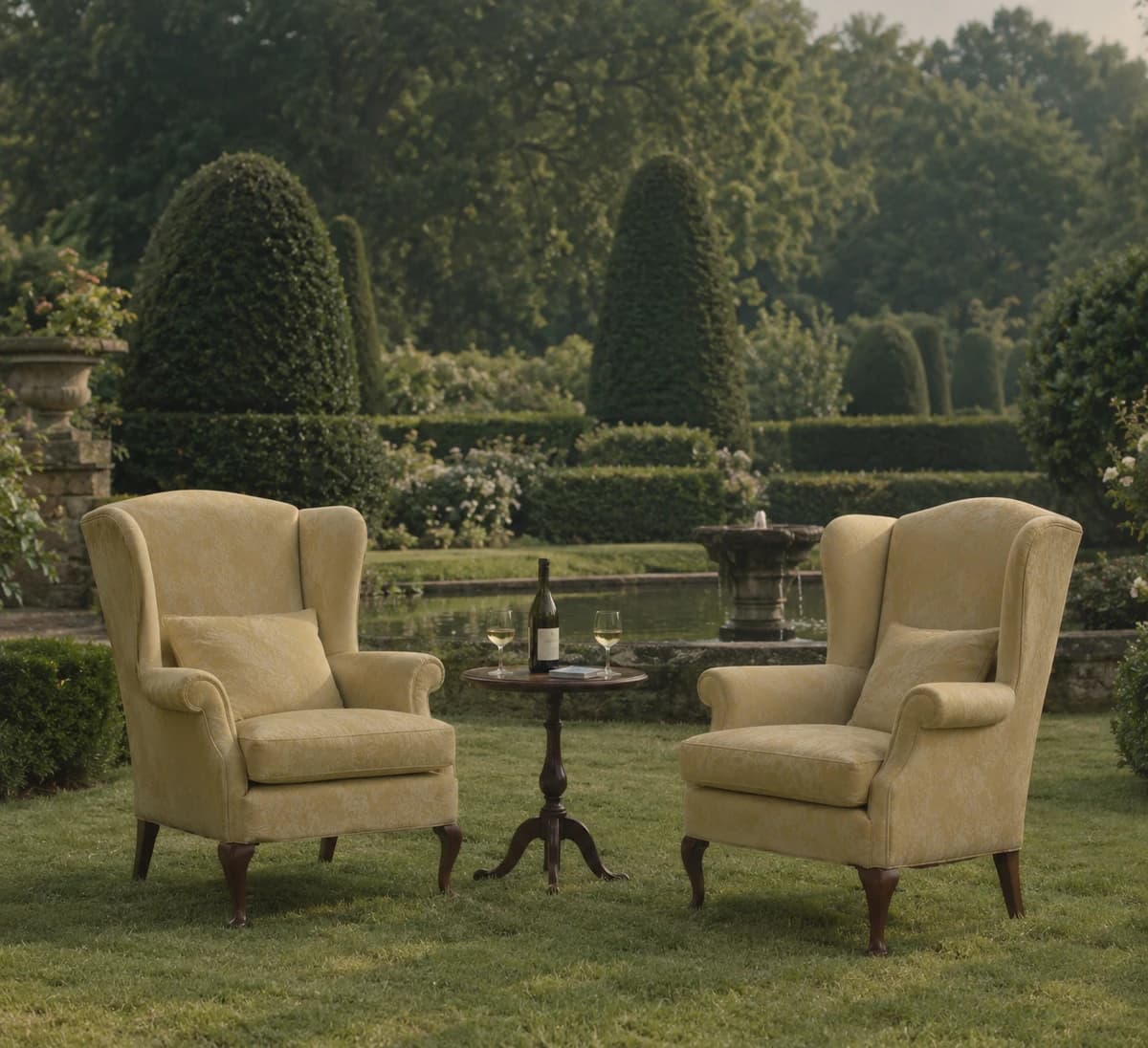 Manicured garden