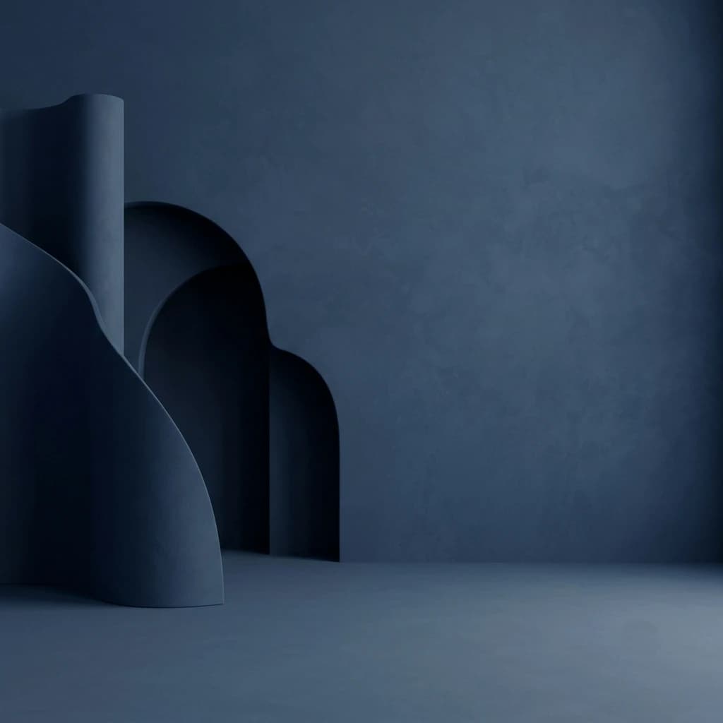 Blue Sculptural Architecture